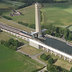 Fly over the Inclined Plane of Ronquières in DPM (about 30 minutes)