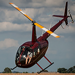 Flight in R44 for 3 people for a duration of about 30 minutes